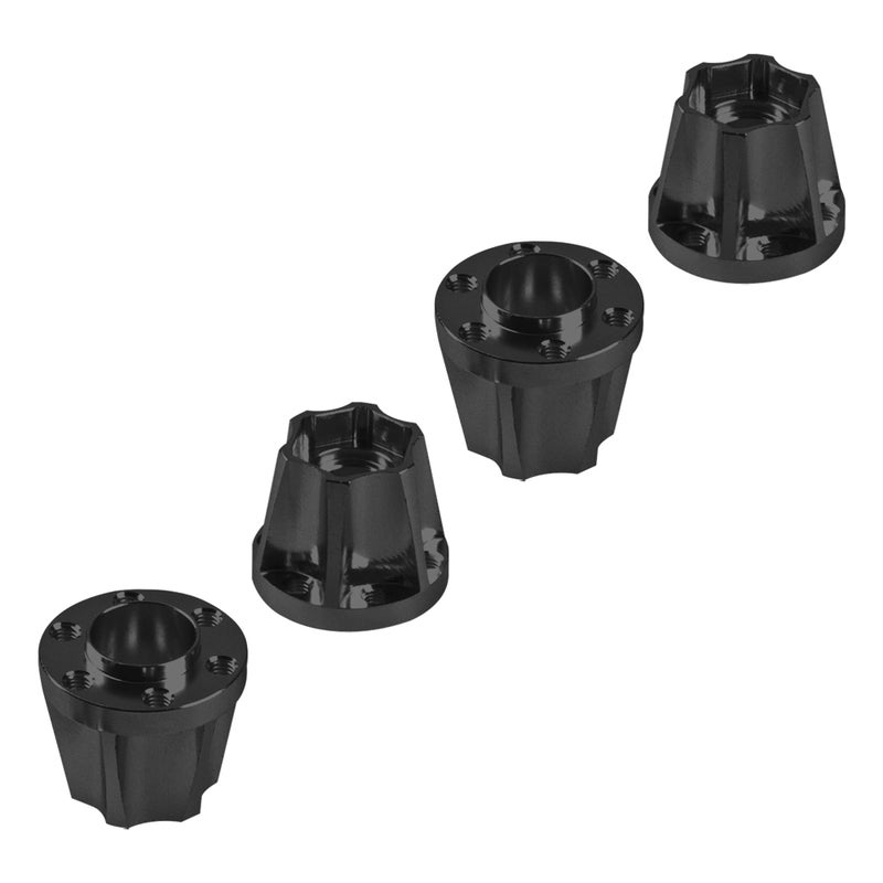 Vgoohobby Metal RC 12mm Wheel Hex Hub Extension Combiner Compatible with 1.9/2.2inch Wheel Rim Axial SCX10 Traxxas TRX4 D90 1/10 RC Crawler (18mm, Black) - Image 4